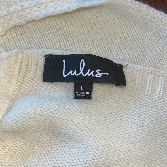 Lulus Knit Tie Back Sweater Top - Picture 7 of 9